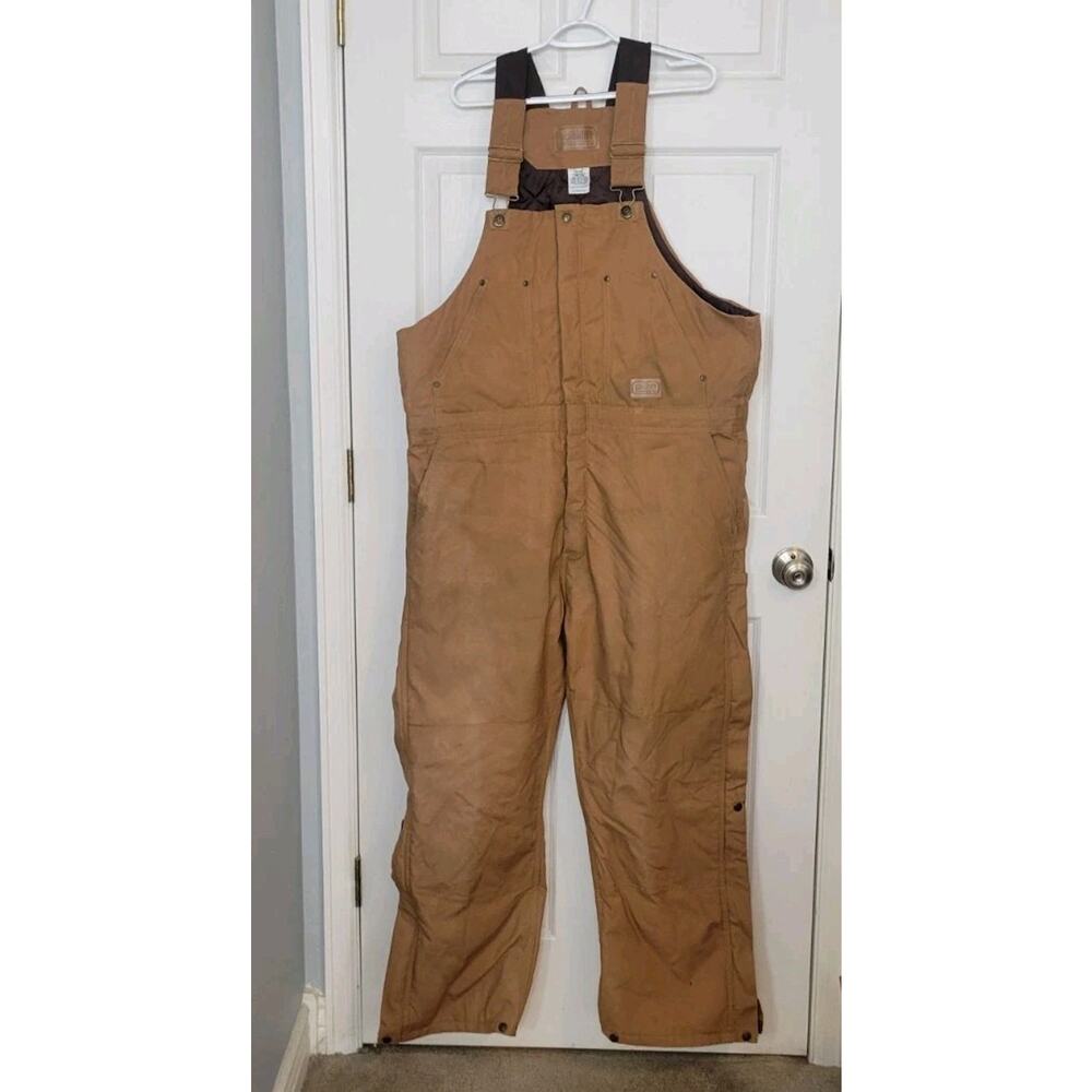 C E Schmidt overalls Workwear quilted Insulated Canvas mens XL regular tan 48-50